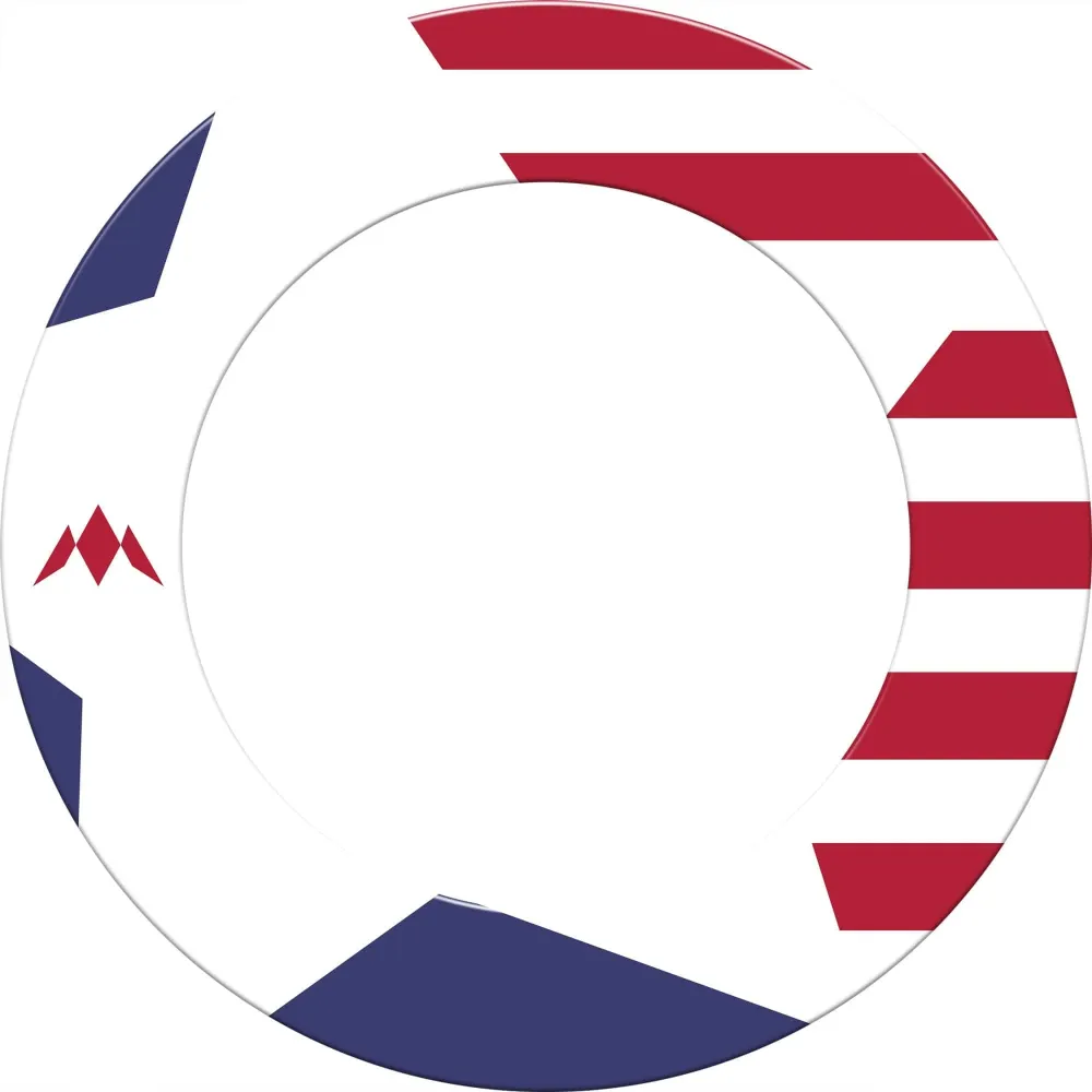 USA Dartboard Surround - S2 - Blau - Stars and Stripes - Stern
