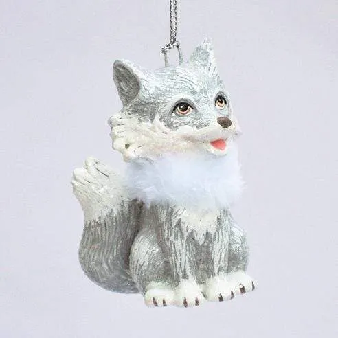Fuchs grau/weiß