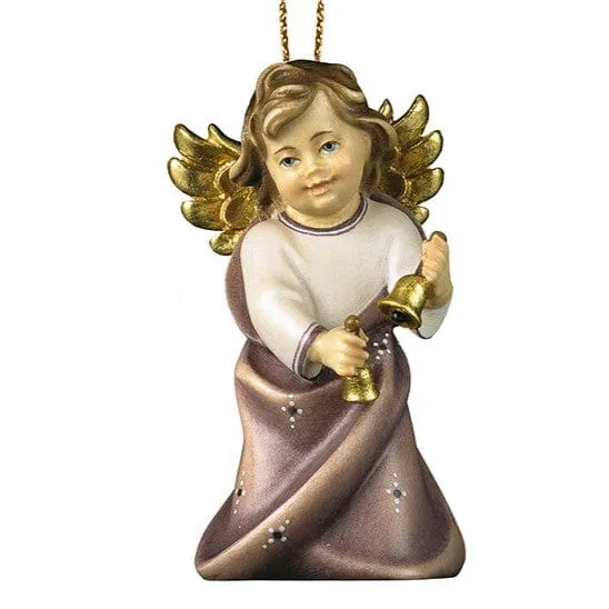 Herzengel mit Glöckchen, am Goldfaden