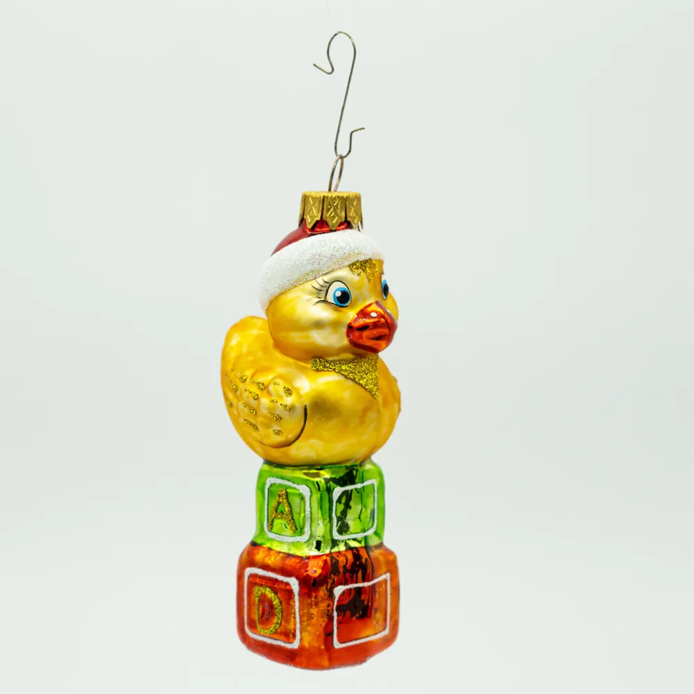 Kücken mit Weihnachtsmütze Baumschmuck