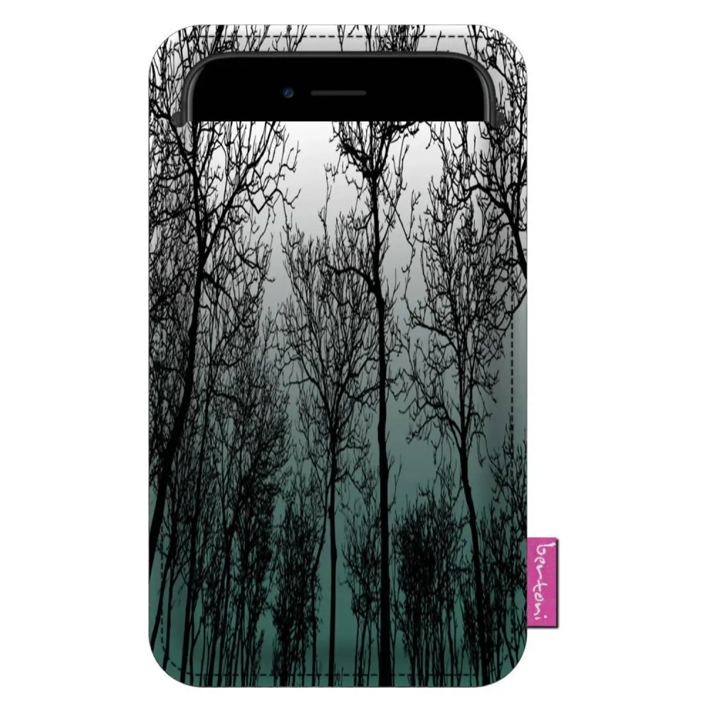 Bertoni Smartphone-Tasche, aus ökologischem Filz, 105x195 mm, Forest Mood Muster, EE0028