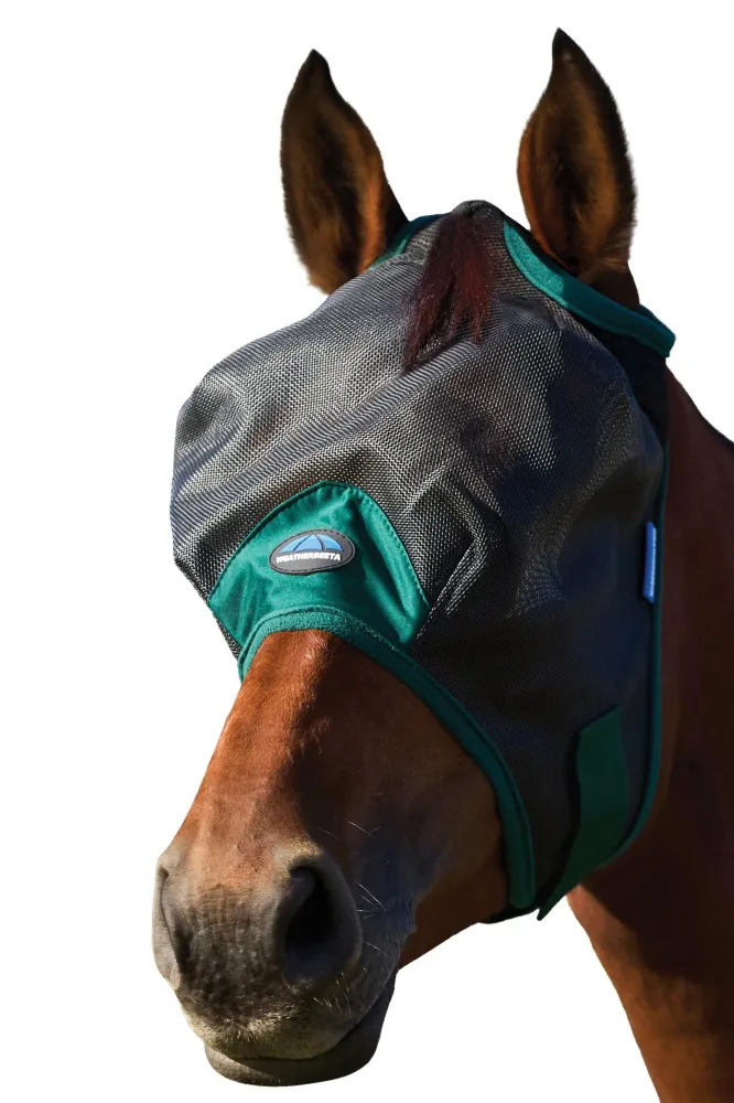 Comfitec Durable Mesh Fliegenmaske Black/Forest Green XL