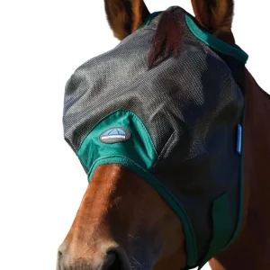 Comfitec Durable Mesh Fliegenmaske Black/Forest Green S