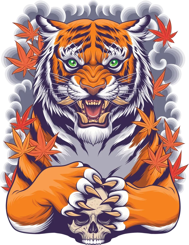 Cooles Tigershirt / Größe L / Einzelstück
