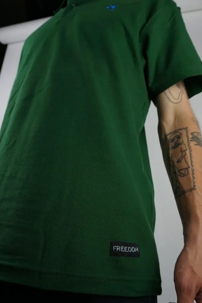Freedom Pusher Polo Forest Green