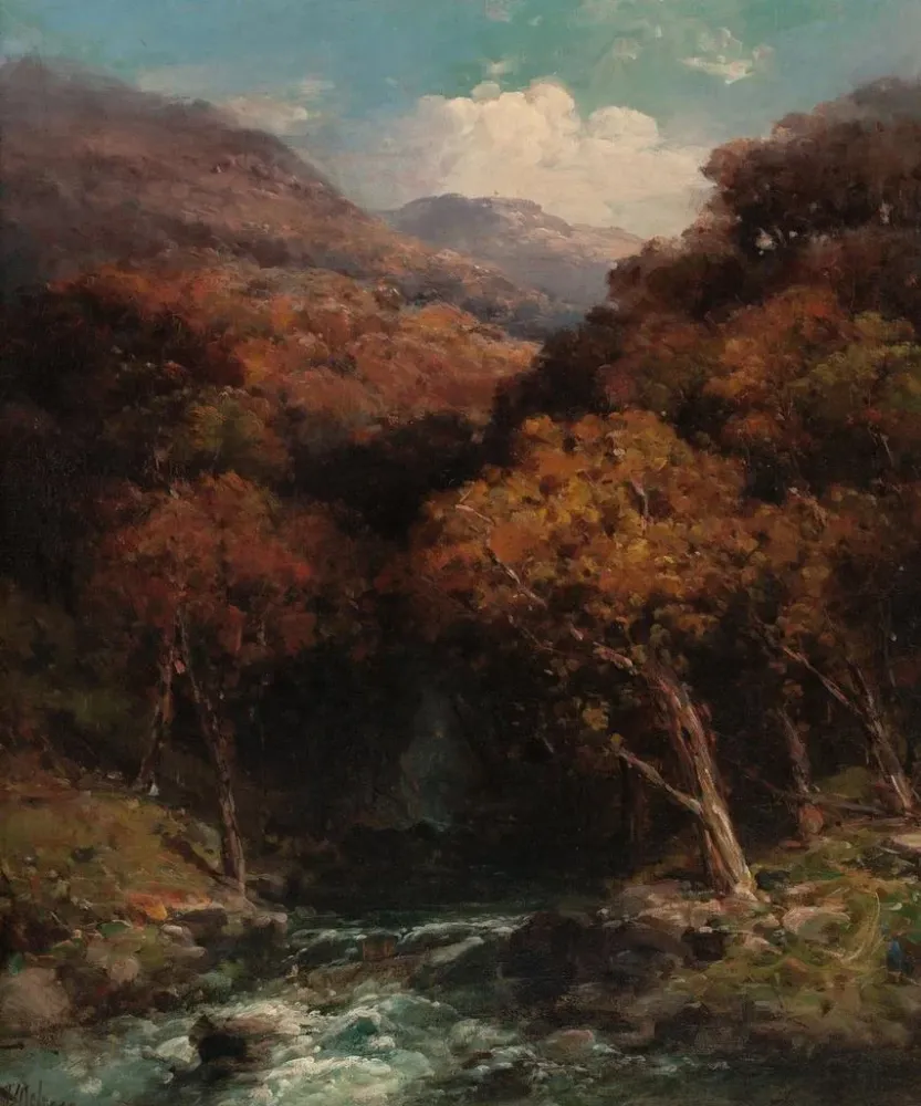 Gemälde Lit du ruisseau Forest - Andrew Melrose | Kunstdruck