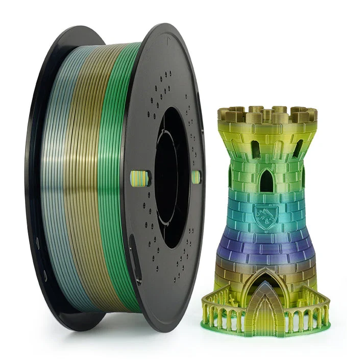 KingRoon 1.75 1KG PLA Silk Forest Rainbow (Tri-Color)