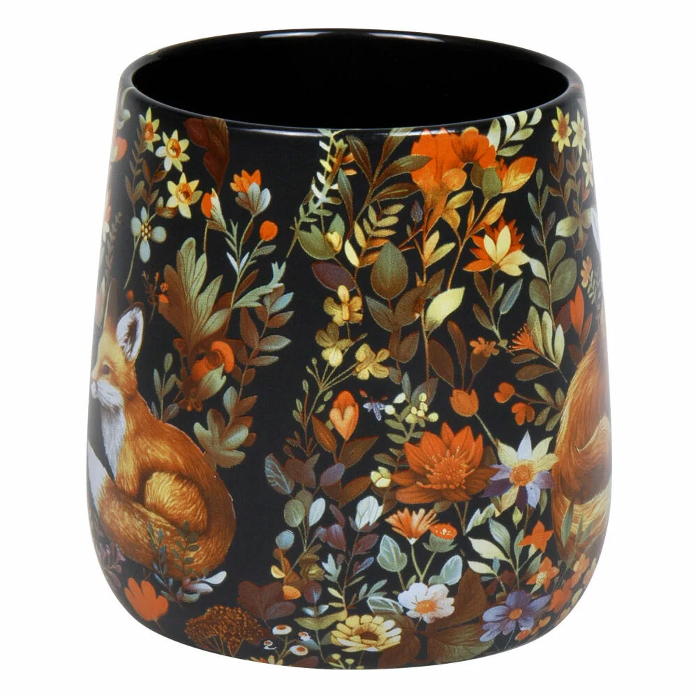 Könitz Becher Forest Wildlife - Fox, New Bone China, Schwarz, 395 ml, 11 7 239 2958