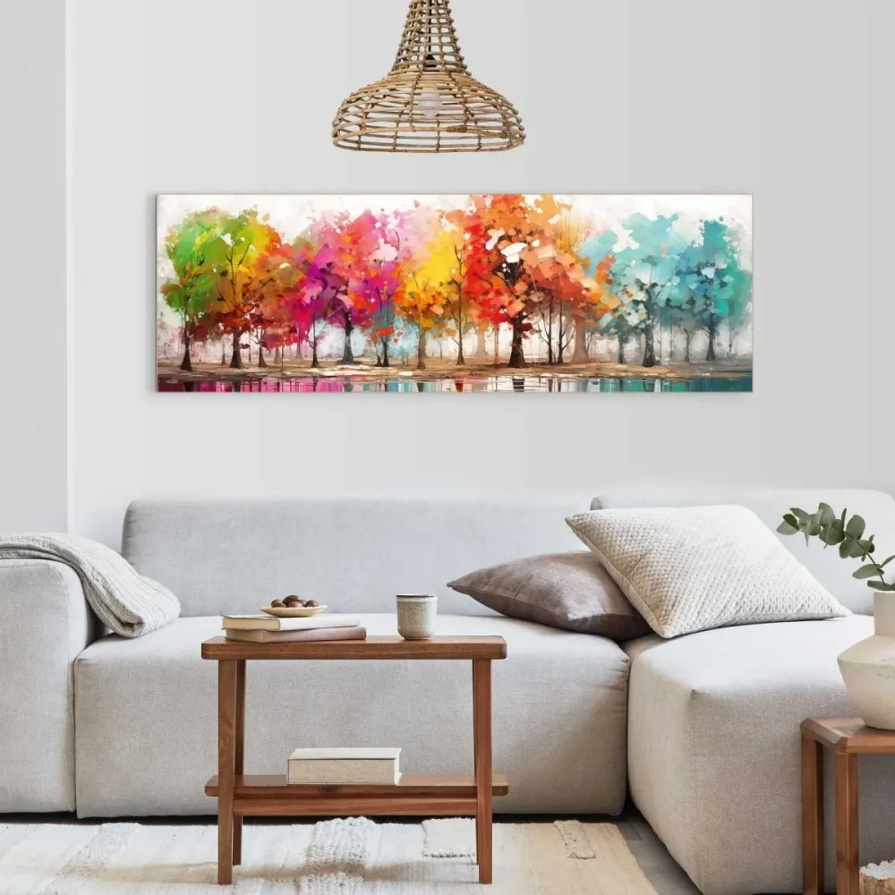 Wandbild Colour Forest 52x156