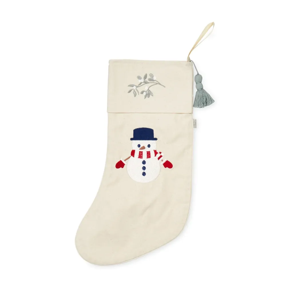 Weihnachtsstrumpf - GOTS - Schneemann