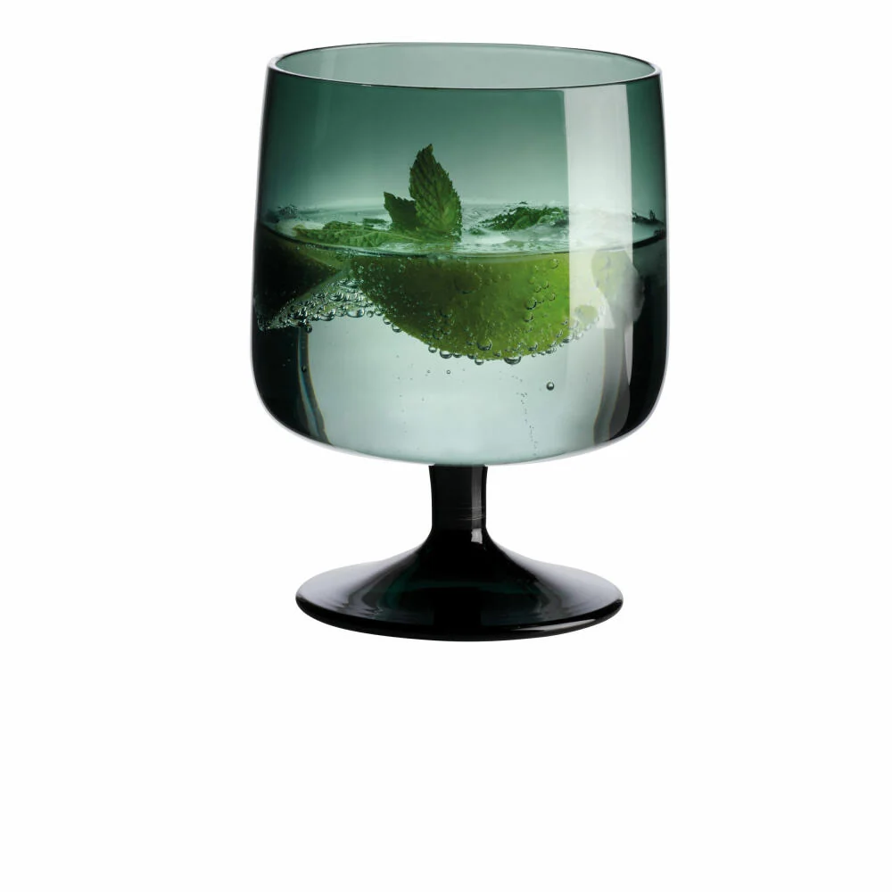 ASA Selection sarabi Stielglas, Cocktailglas, Weinglas, Trinkglas, Wasserglas, Glas, Grün, 200 ml, 53705009