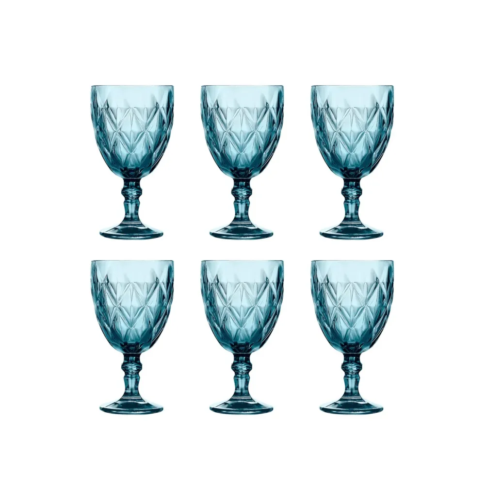 Cok Escorial Weinglas Blau 35 cl - 6er-Box