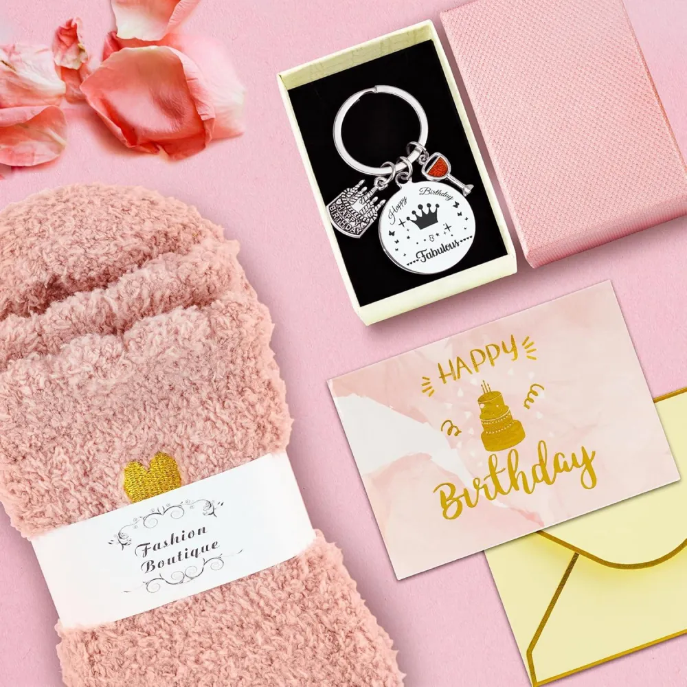 Geburtstagsgeschenkset für Frauen - Edelstahl Weinglas