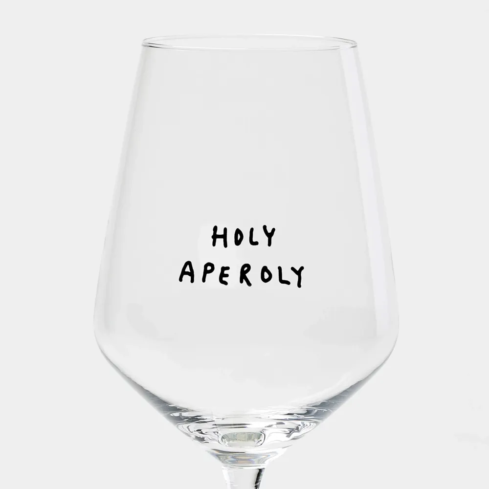 "Holy Aperoly" Weinglas