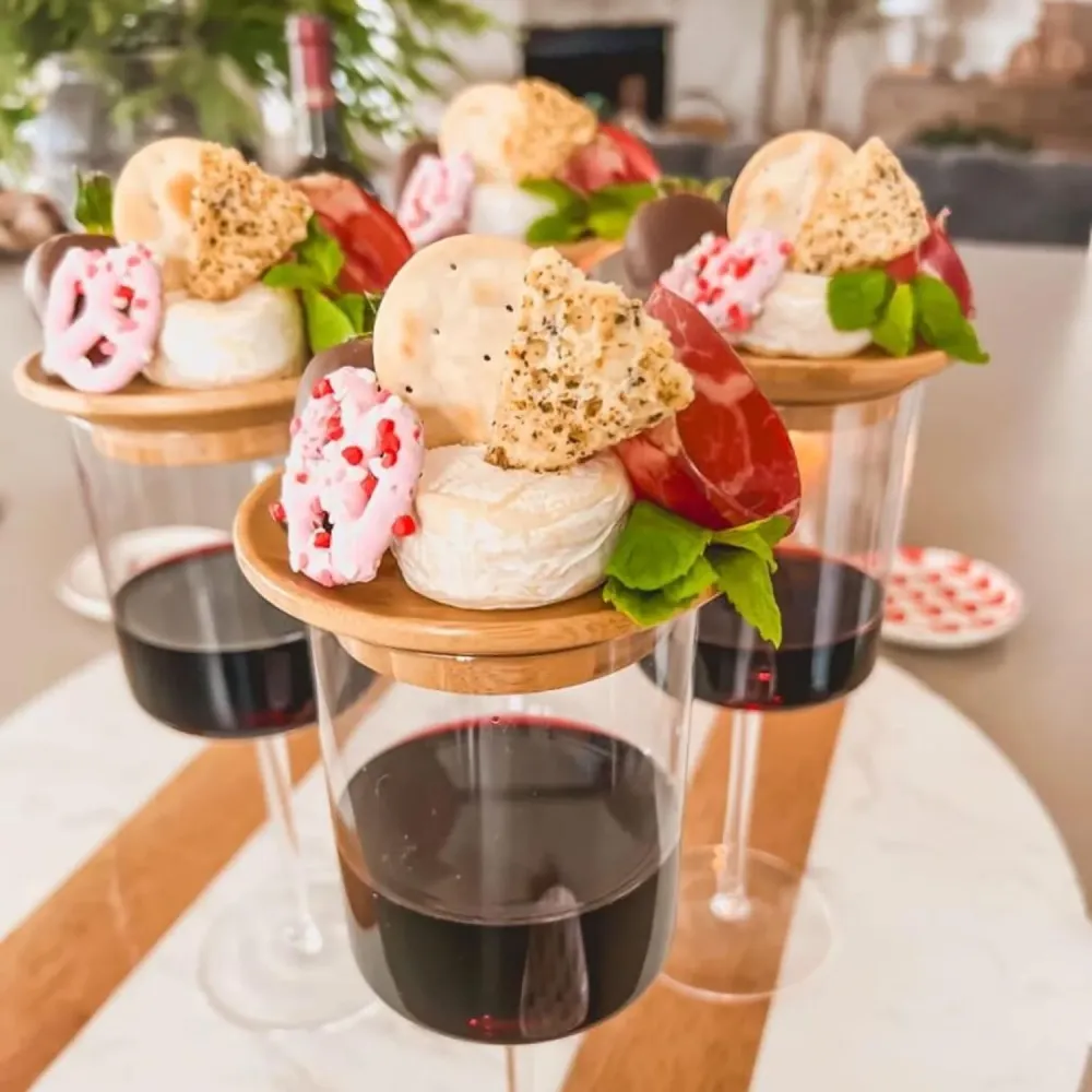 PerfekterGenuss - Weinglas-Charcuterie-Topper | 1+3 GRATIS