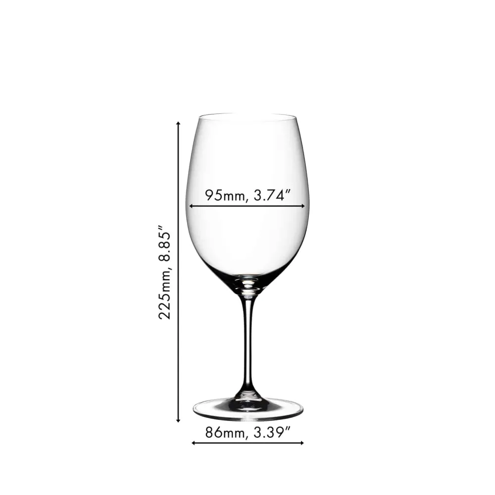 Riedel Vinum Weinglas 99,5 Cl Cabernet Sauvignon / Merlot – 2 Stück