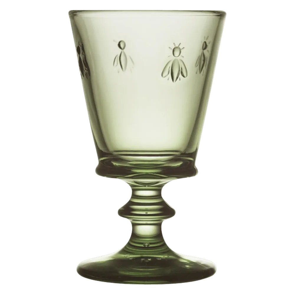 La Rochère Abeille Weinglas 24 cl Olivgrün - 6 Stück