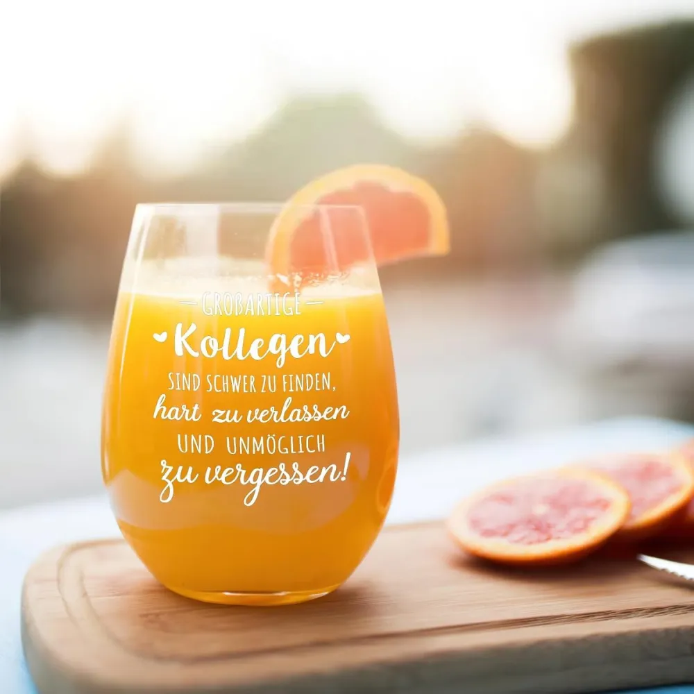 Weinglas Abschiedsgeschenk Kollegen Lustige Kollege