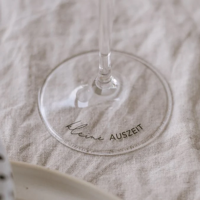 Weinglas "kleine Auszeit"
