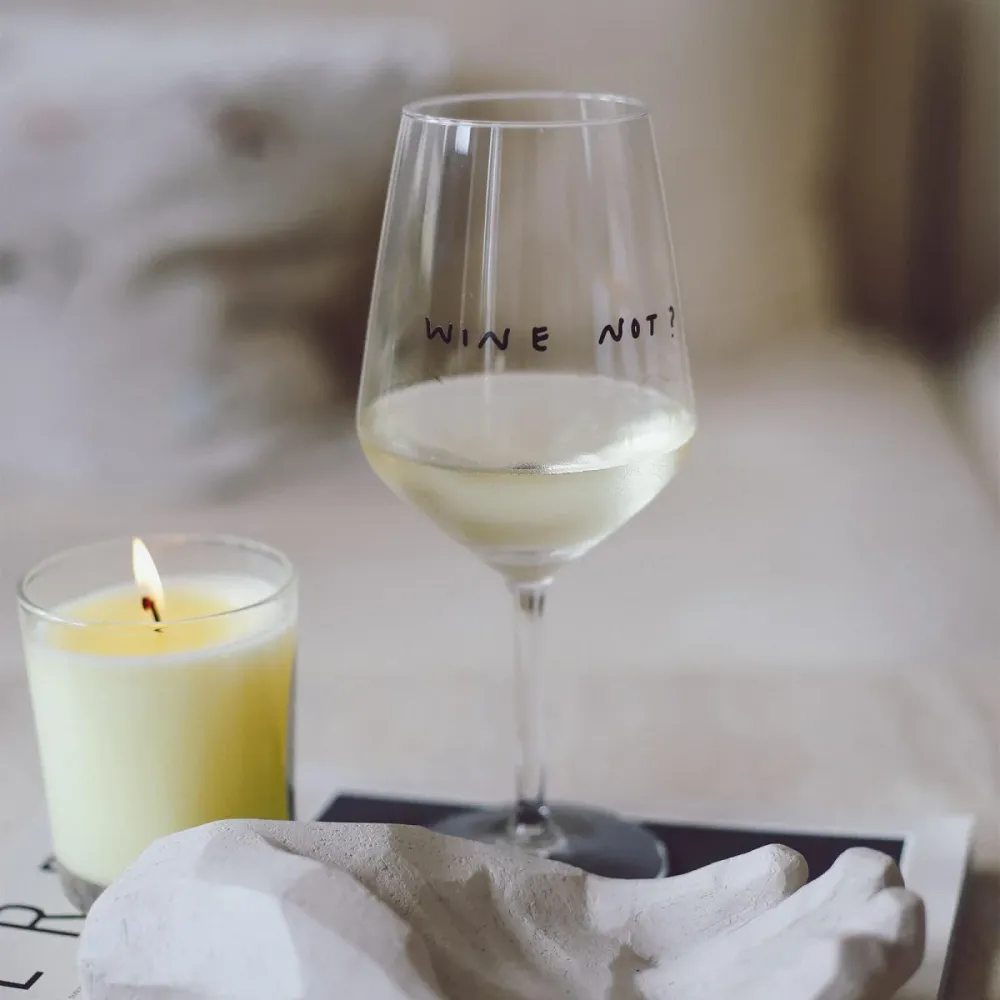 Weinglas "Wine not" | Special Edition | für Wein-Liebende!