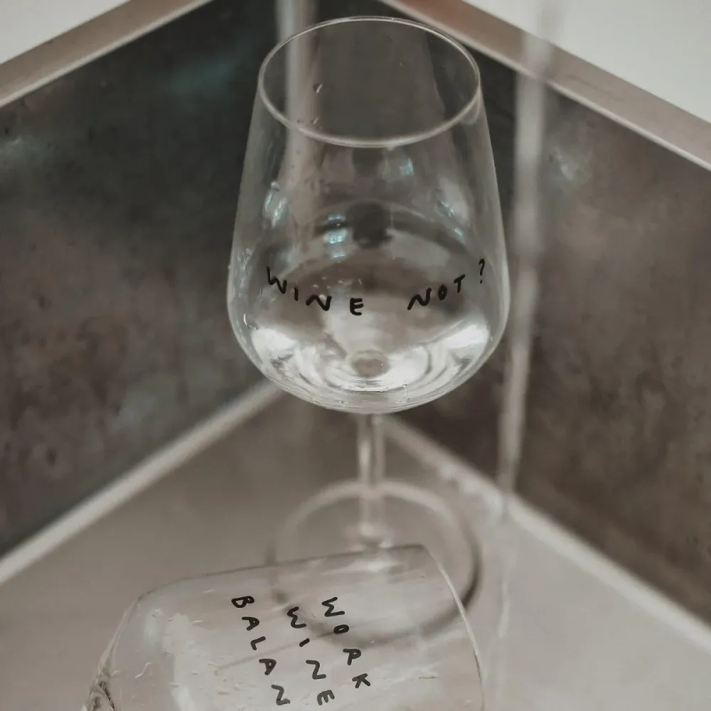 Weinglas "Wine not" | Special Edition | für Wein-Liebende!