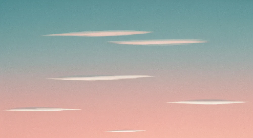 Babyzimmer Tapete | Pastellhimmel mit weichen Wolken