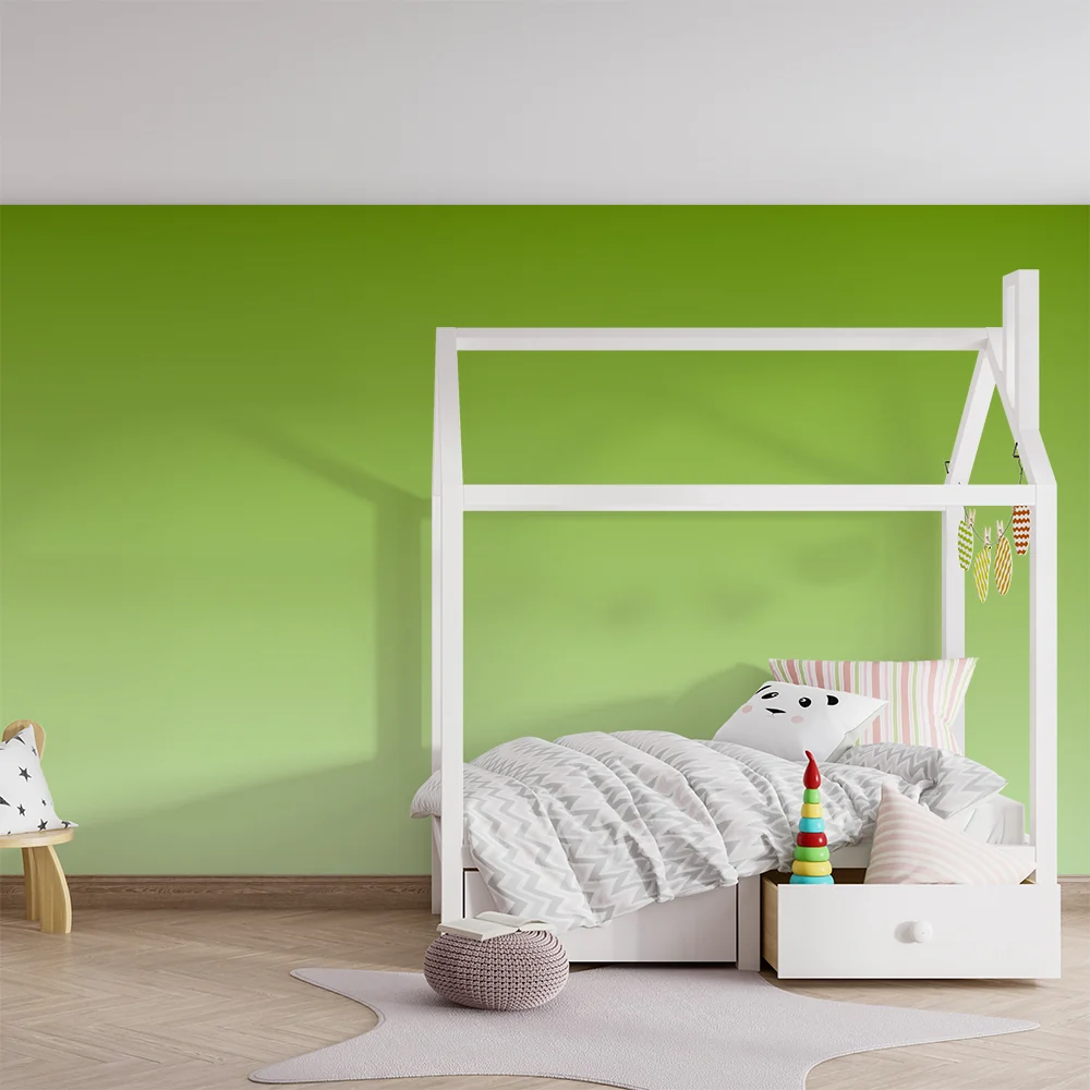 Babyzimmer Tapete | Sanfte Smaragdgrün