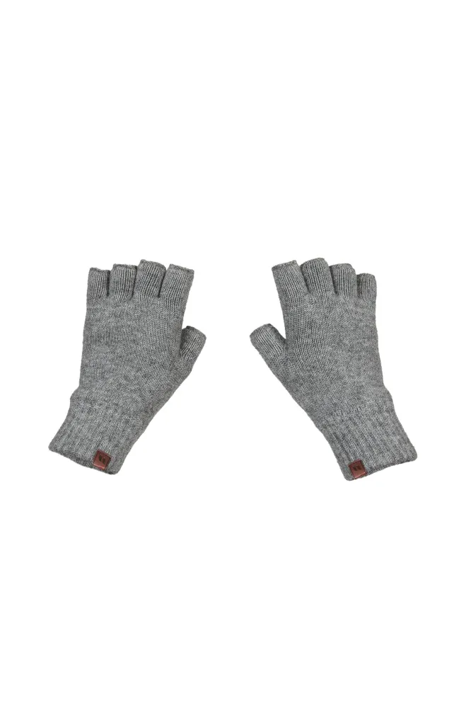 Back On Track Half Finger Gloves Grey L/XL
