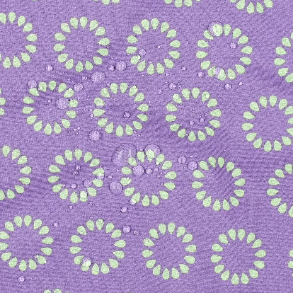 Beschichtete Baumwolle Circles lavender