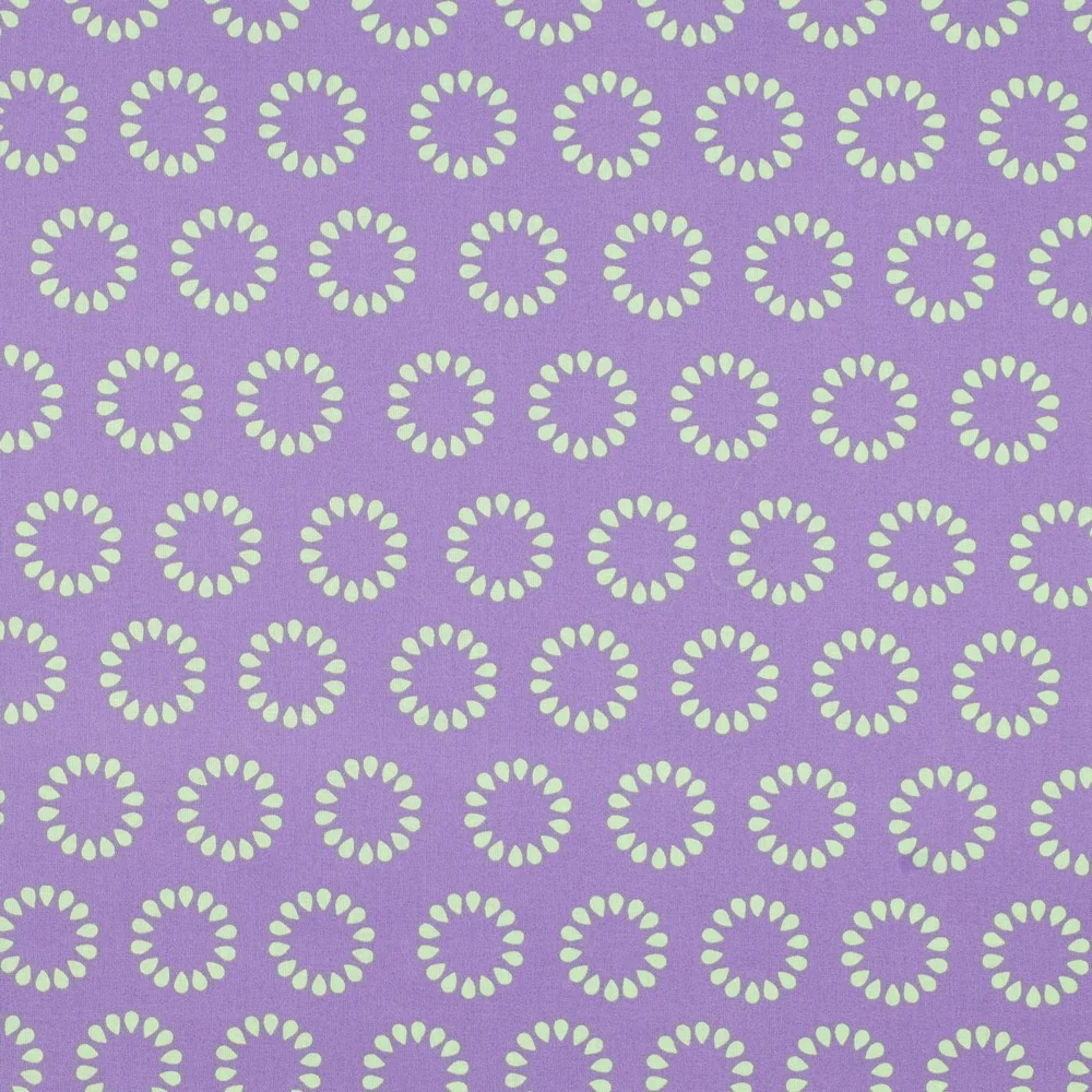 Beschichtete Baumwolle Circles lavender