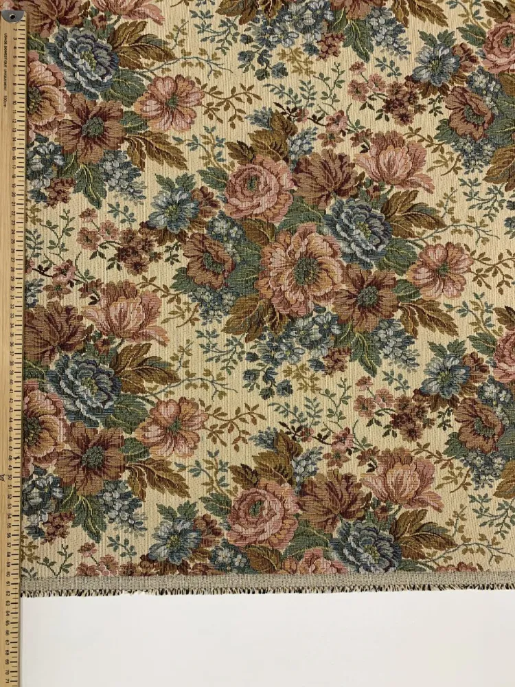 Gobelin Stoffe Antike Blumen