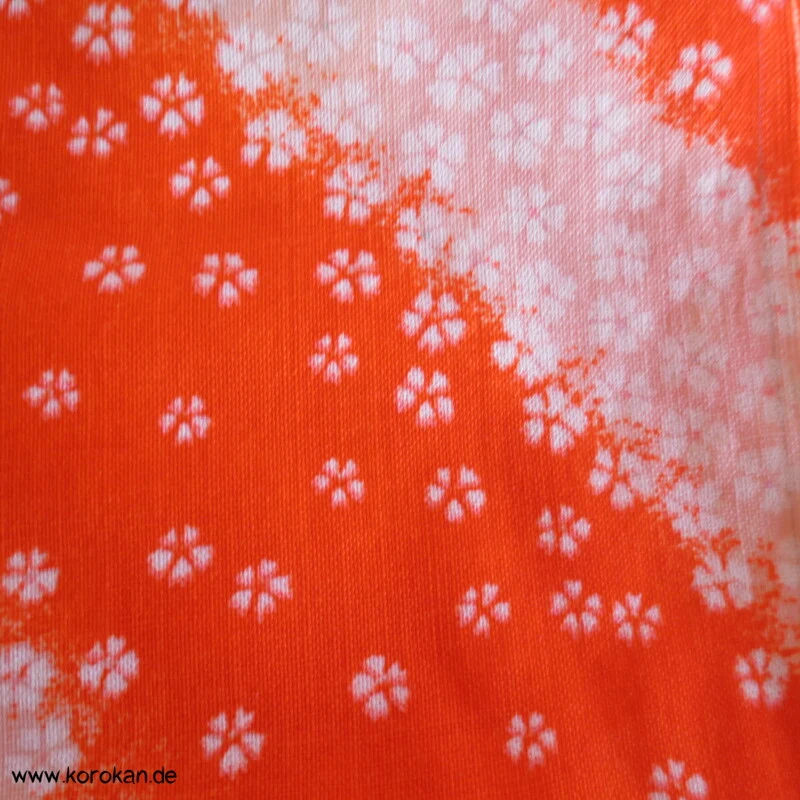 Juban Kimono Wollmusselin Millefleur diagonalen Streifen