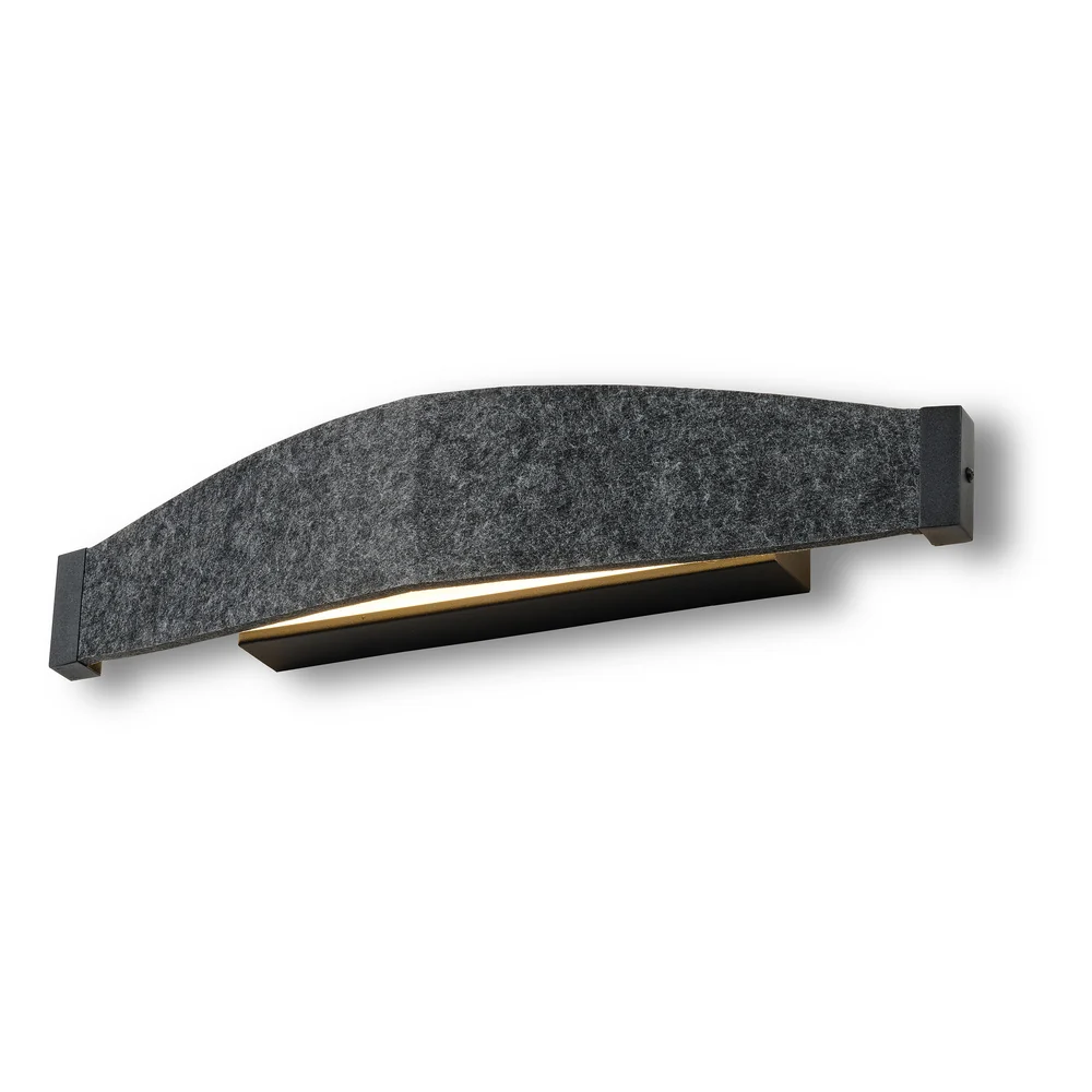 OSRAM DECOR Flat Felt Wandleuchte 13W 830 Dunkelgrau