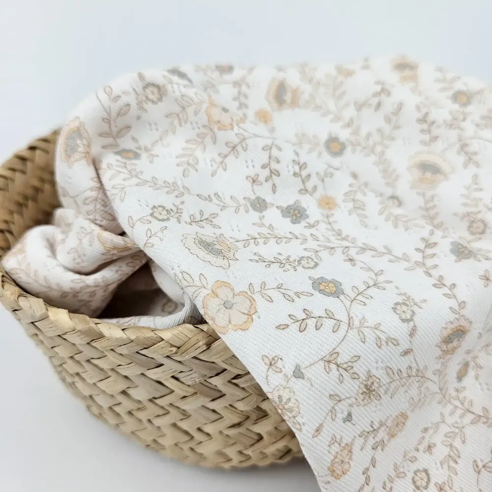Pointelle Büten und Blätter | Family Fabrics