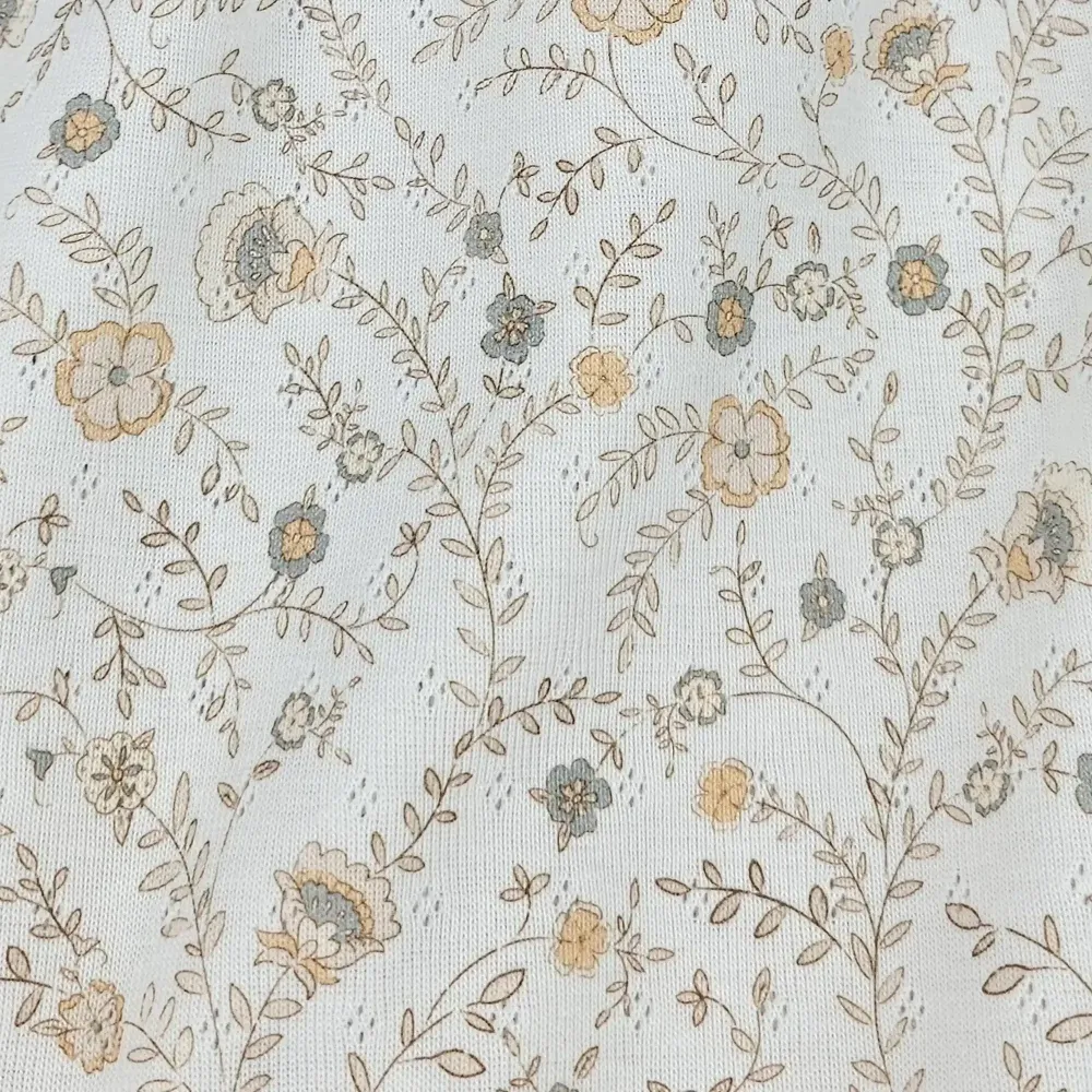 Pointelle Büten und Blätter | Family Fabrics
