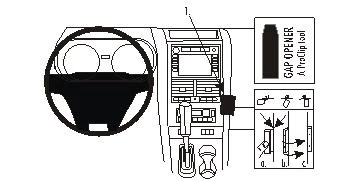 ProClip Fahrzeughalter 853694 - Winkelbefestigung - Ford Explorer 06-10, Ford Explorer Sport Track 07-10