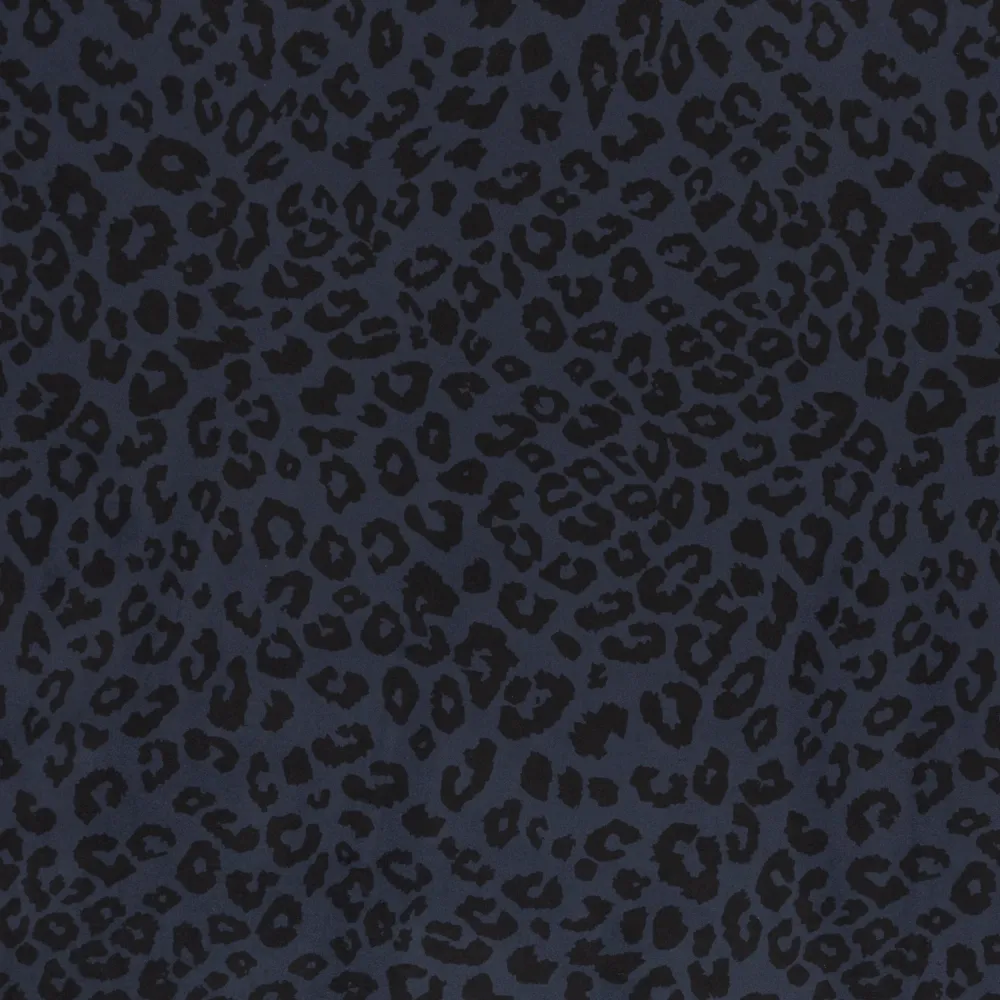Swafing, Clara, Waschleder, blau mit Leoprint, 10cm