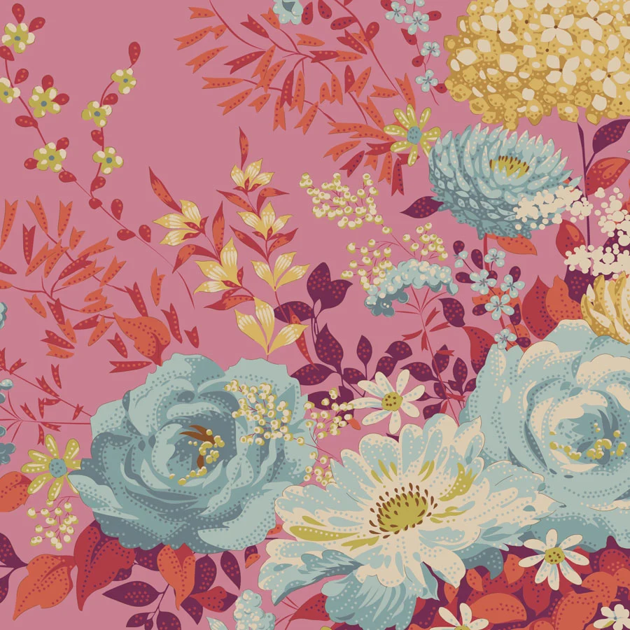 TILDA Stoff CHIC ESCAPE, Wildgarden Pink
