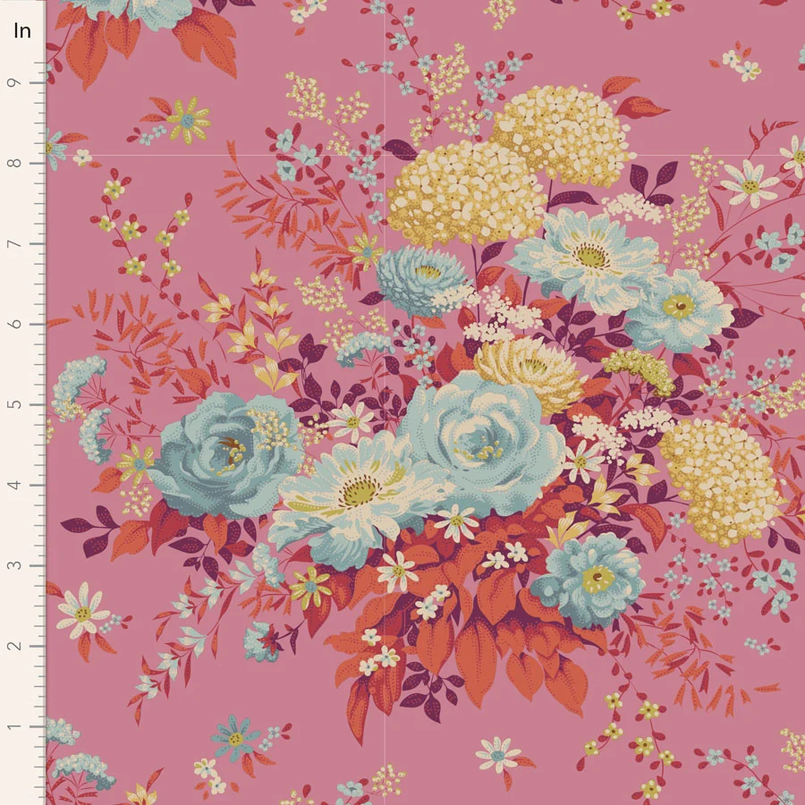 TILDA Stoff CHIC ESCAPE, Wildgarden Pink