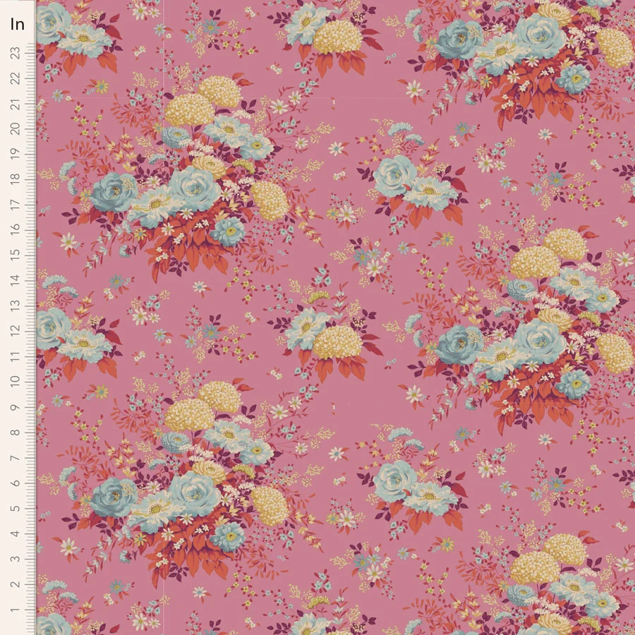 TILDA Stoff CHIC ESCAPE, Wildgarden Pink
