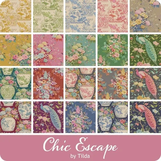 TILDA Stoff CHIC ESCAPE, Wildgarden Pink
