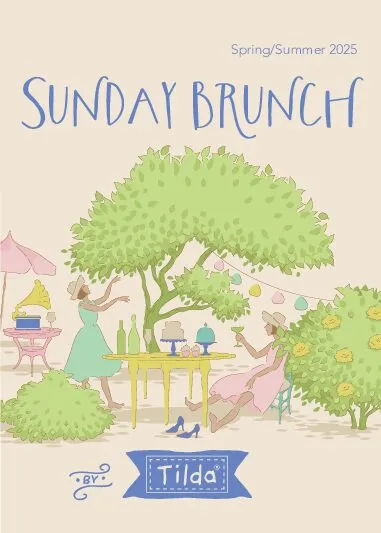 TILDA Stoff SUNDAY BRUNCH, Mille Grey