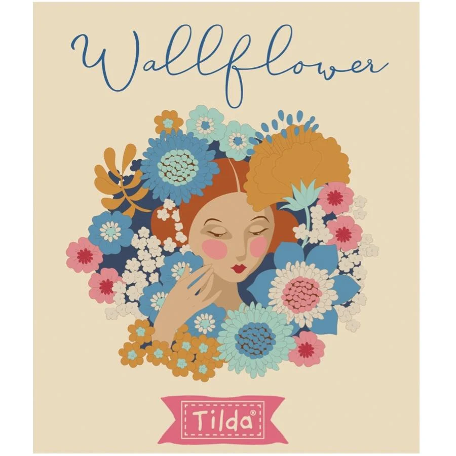 TILDA Stoff WALLFLOWER, Janice Blue