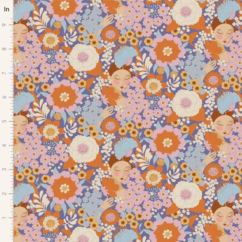 TILDA Stoff WALLFLOWER, Thristle