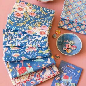 TILDA Stoffe, Stoffpaket JUBILEE, Fat Quarter Bundle Blue