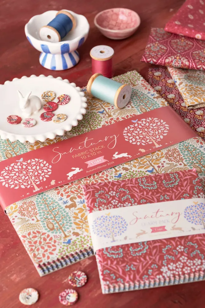 TILDA Stoffe, Stoffpaket SANCTUARY, Charm Pack