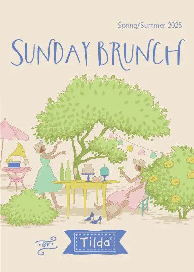 TILDA Stoffe, Stoffpaket SUNDAY BRUNCH, Fat Quarter Bundle Tipsy