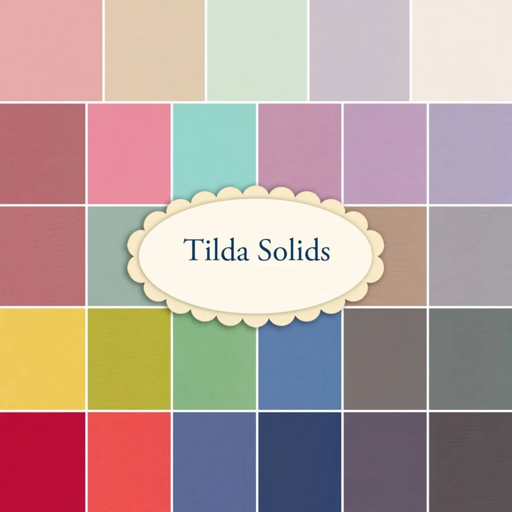 TILDA Uni Stoff SOLID COLOR, Rosewood