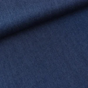 Viskose Jeansstoff Chambray washed blue uni