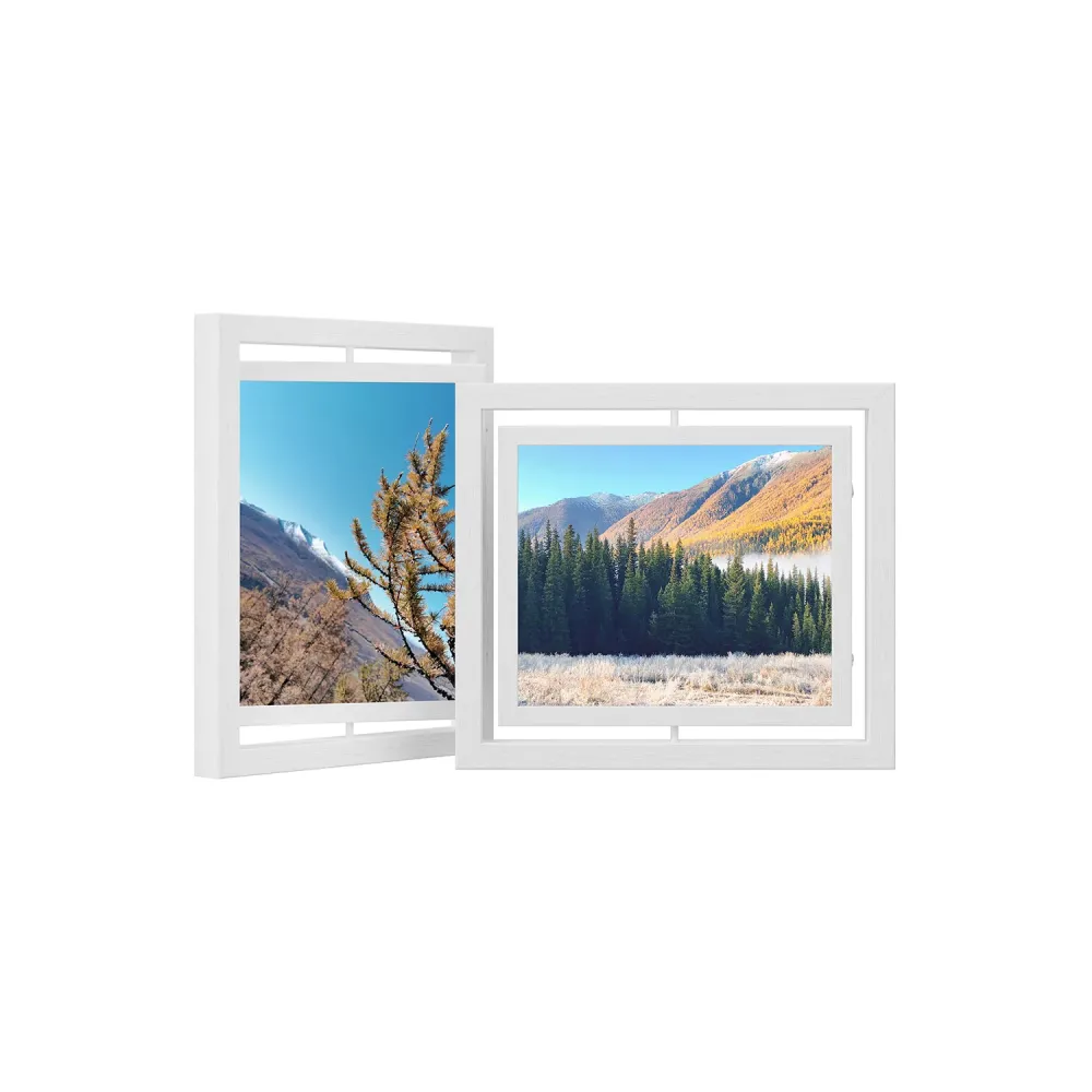 2er Set drehbare Bilderrahmen für Fotos 20,3 x 25,4 cm (8 x 10 Zoll)